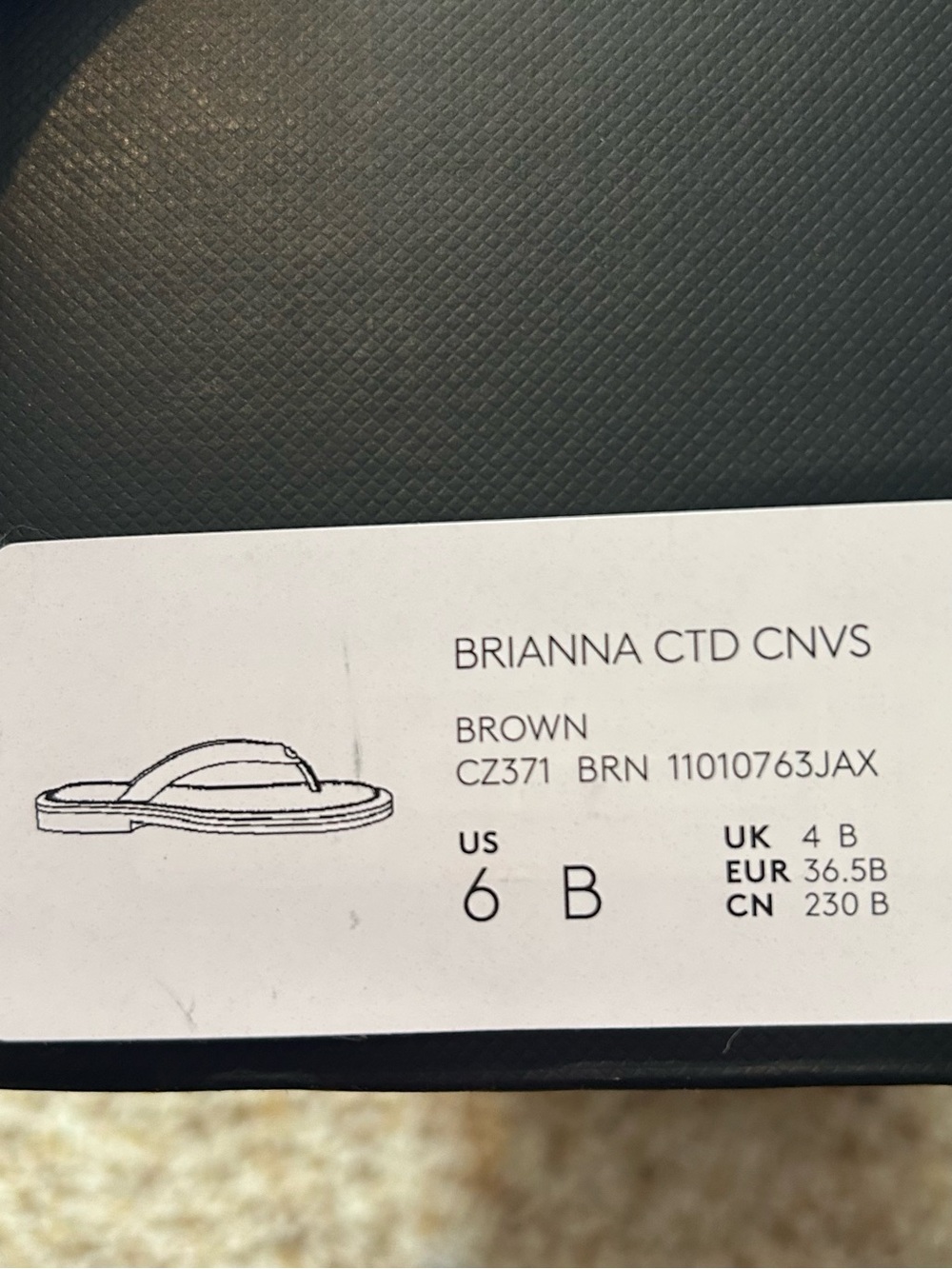 Coach Brown Leather Logo-Trim Flip Flop Sandals - Picture 7 of 8